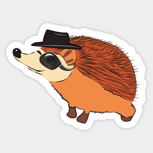 Hedgehog boy, gift on Saint Valentine's Day (14 February) Sticker